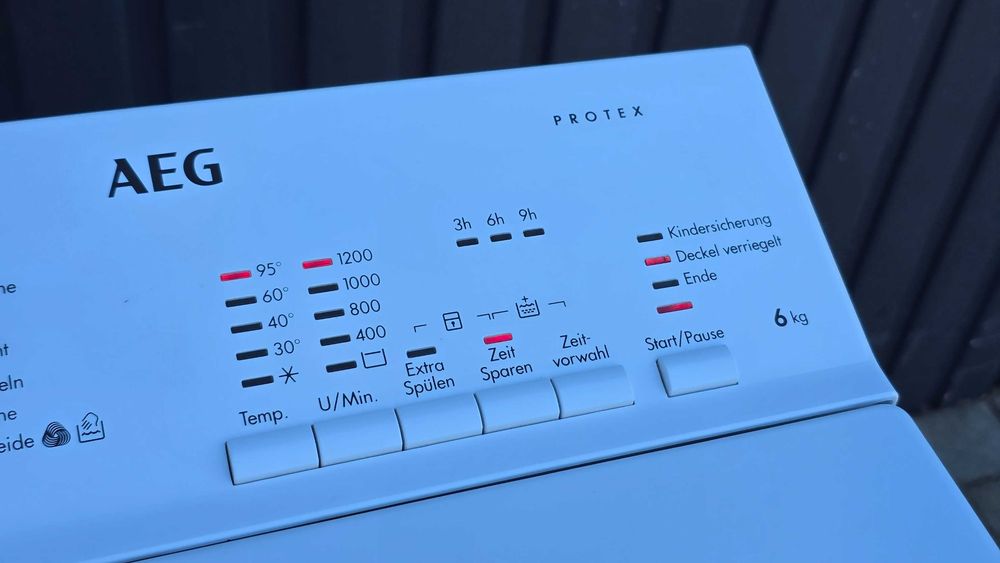 Pralka ładowana od góry AEG(Electrolux) 6kg, 1200obr, program 20min