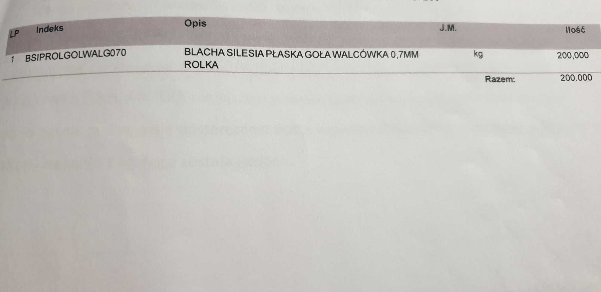 Blacha tytan cynk (goła walcówka, geowalcówka)