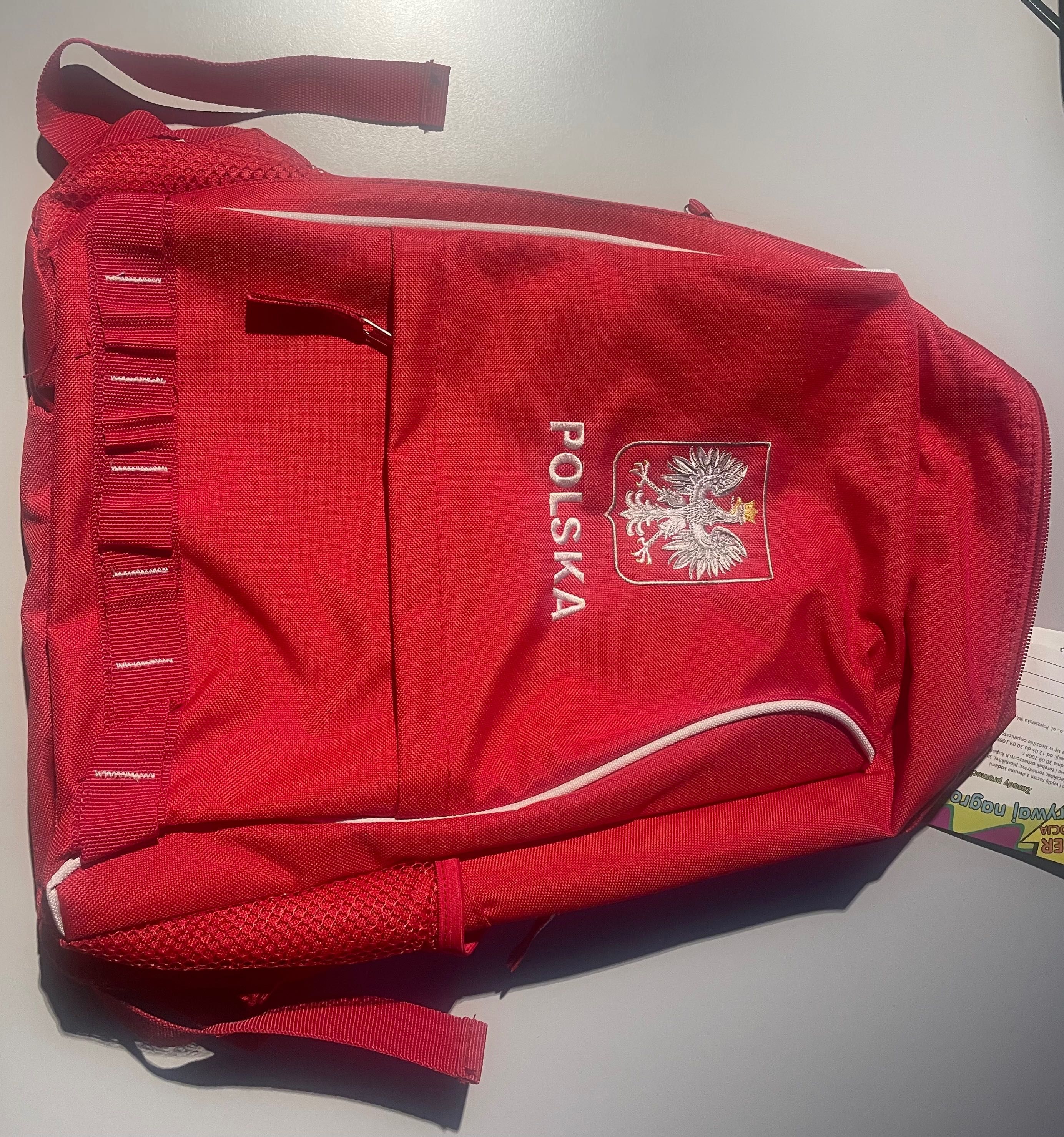 Plecak szkolny czerwony Polska