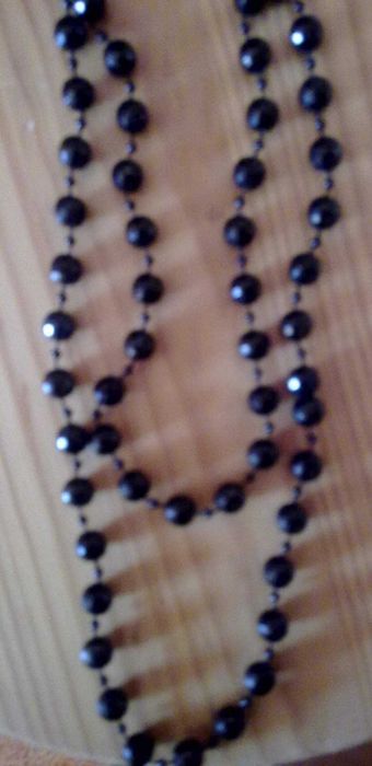 Colar Bolas Pretas - NOVO
