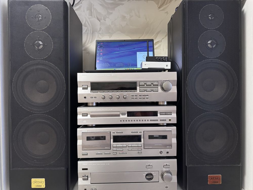 Музыкальный центр Yamaha+акустика Fisher Oktavia 600