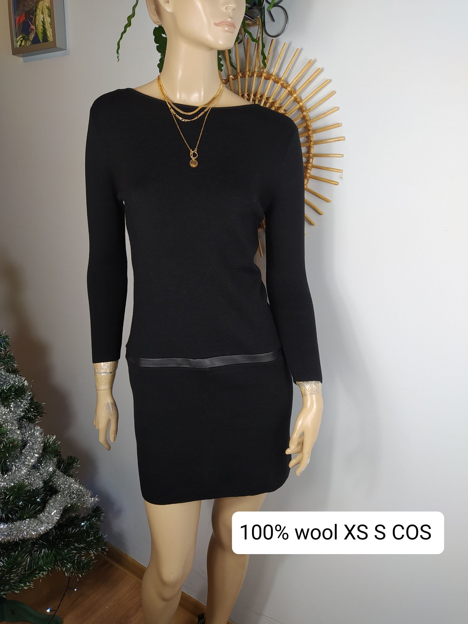 Sukienka wełniana COS XS S