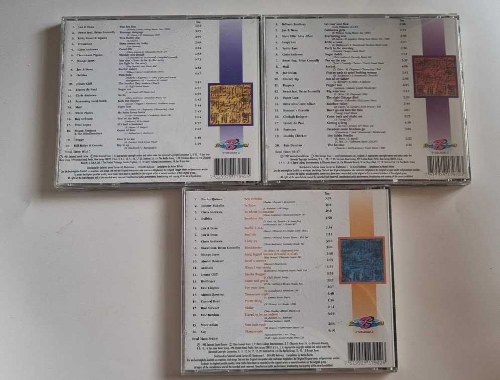 Płyty CD Milestones of pop & rock of the 60’s 70’s and 80’s - 3 sztuki