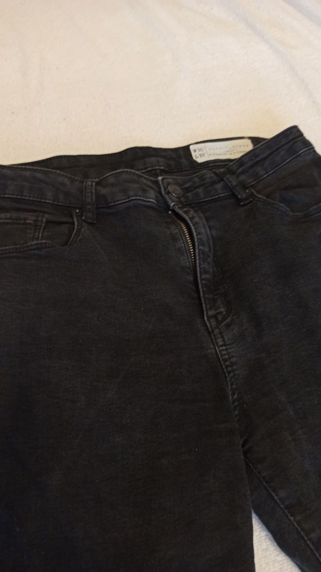 Spodnie Jeans damskie czarne Dżinsy L 32 r.40