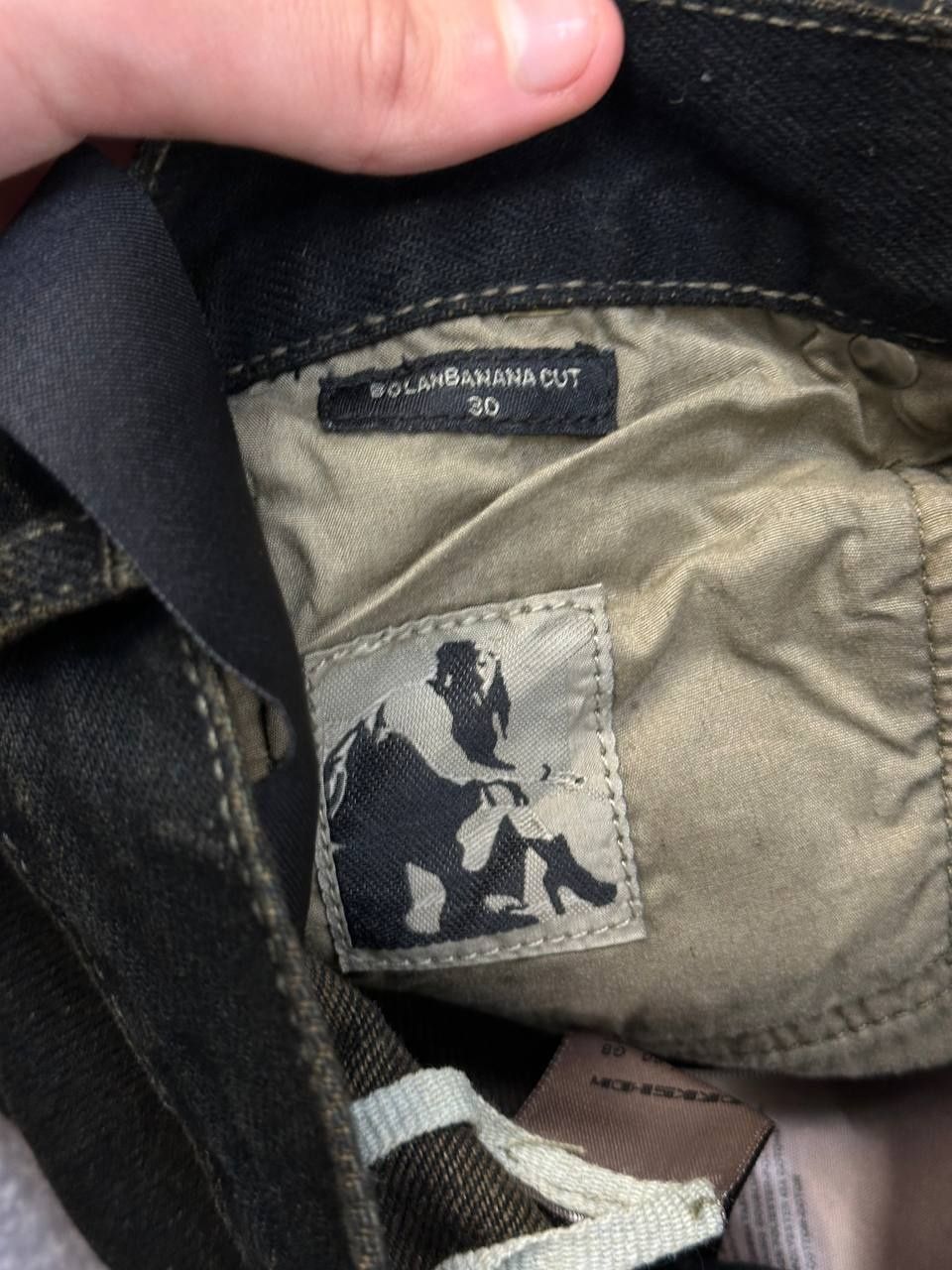 Rick Owens BANANA boot cut faded opium archive джинси сині джинсы клеш