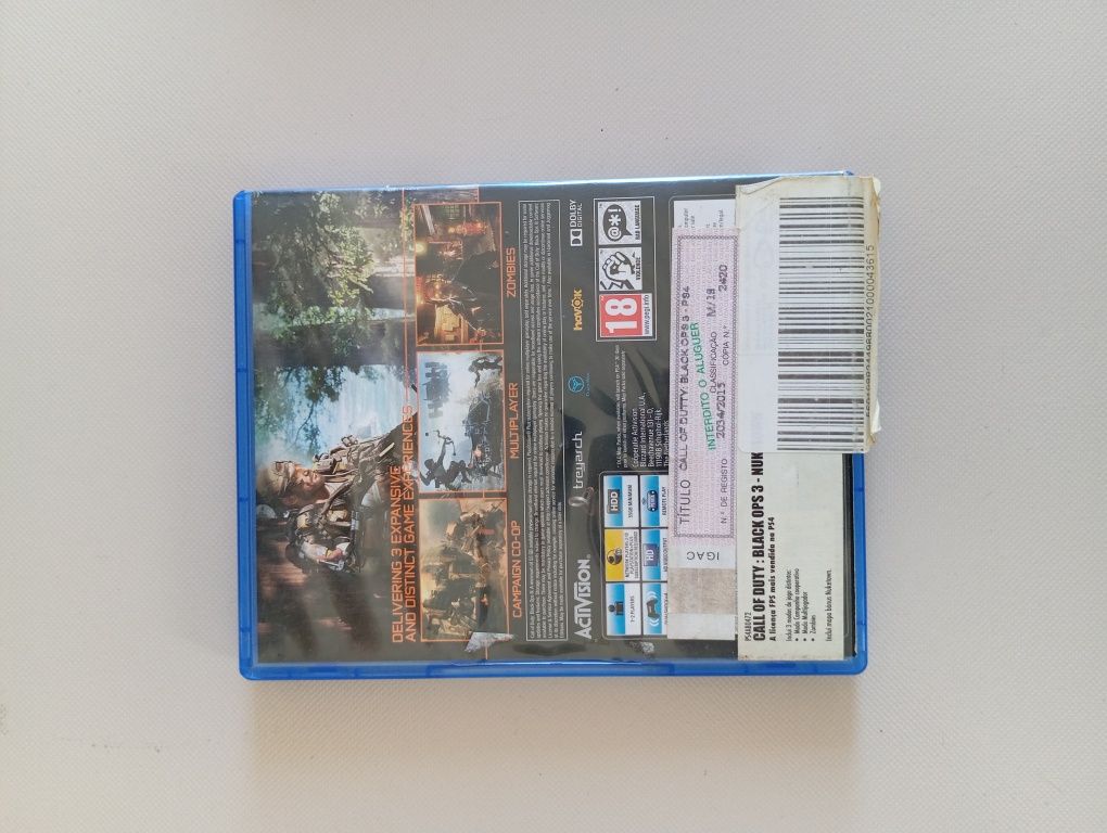 Jogo COD - BO3 para PS4