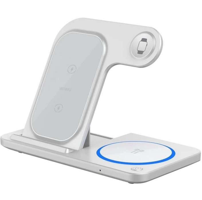 Беспроводная USB зарядка 3в1,iphon, AppleWatch,Airpods,Android,Samsung