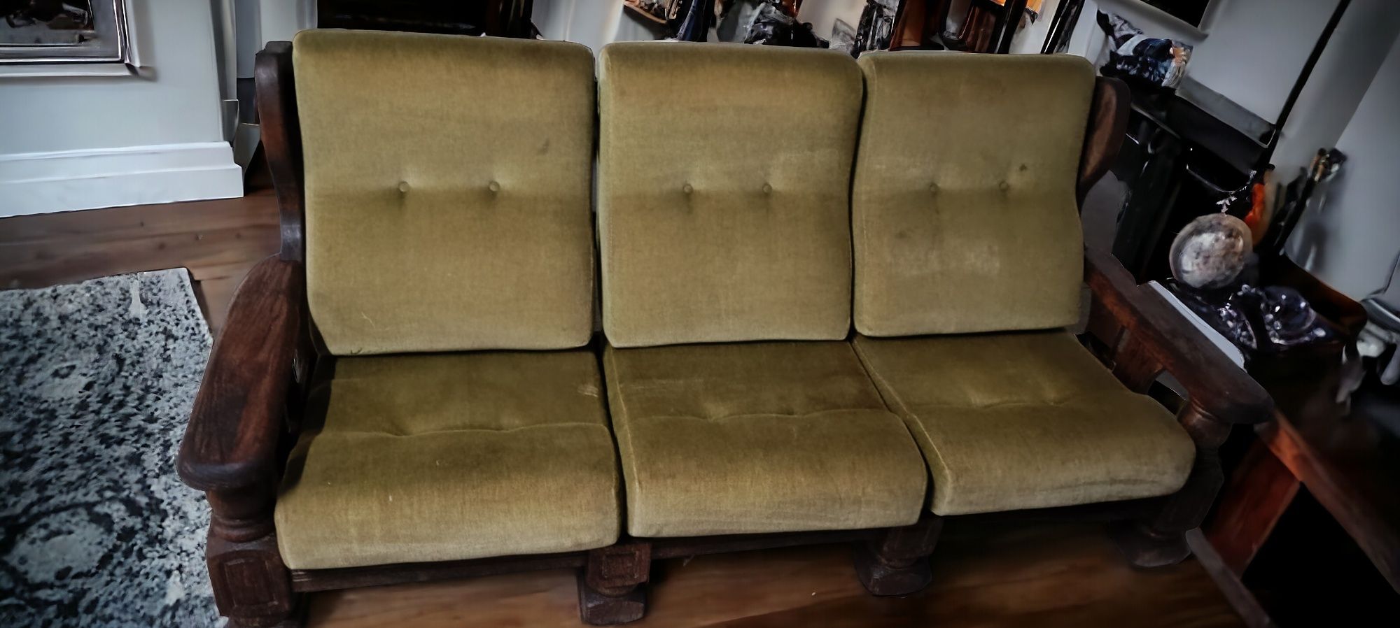 Conjunto de 3 sofás rústicos
