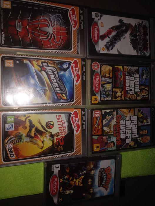 7 caixas jogos psp
