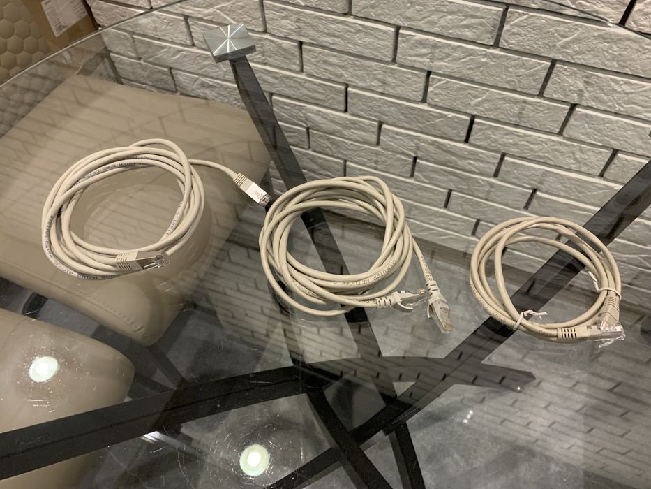 Интернет-кабель (патч-корд, витая пара), (1,2 м). (Новый)