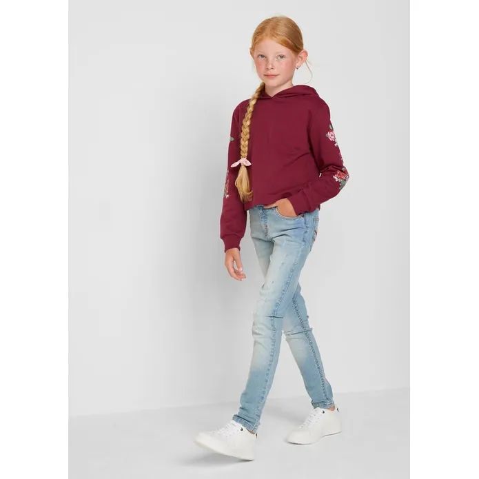 jeans spodnie jeansowe rurki przetarcia 170-176