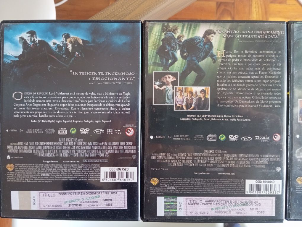Filmes DVD Harry Potter