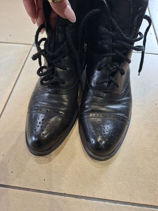 Botki skórzane 38  wkl 24,5