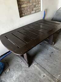 Stół oraz ławka drewniana