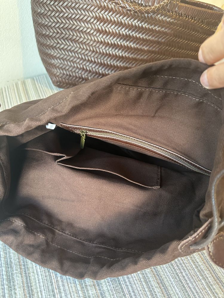 Bolsa de Couro Trançado
