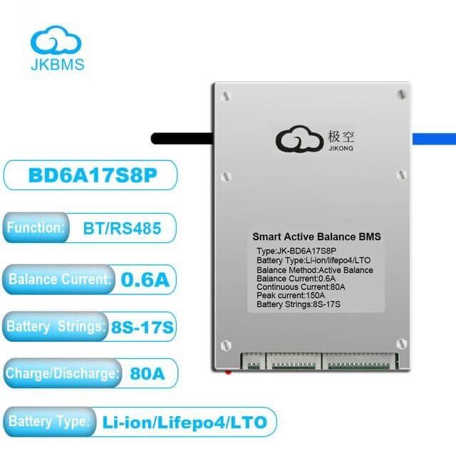 Продам BMS JK-BD6A17S8P (Li-Ion/LiFePo4/LTO 8S-17S;