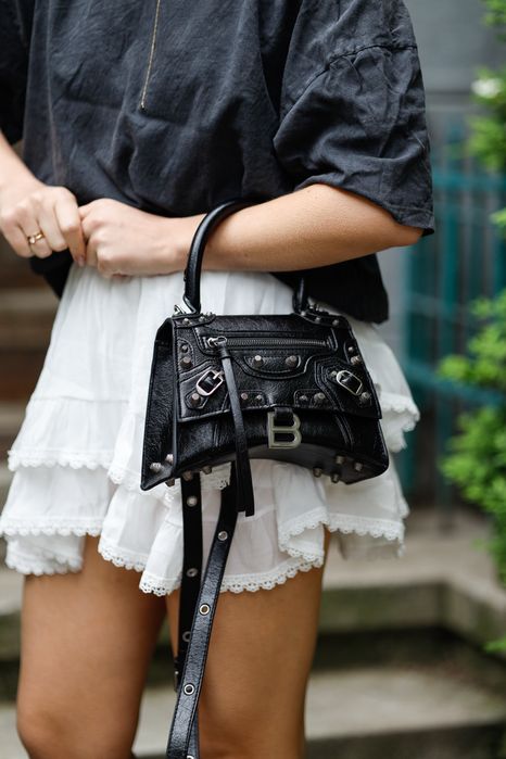 Сумка Balenciaga Hourglass X Le Cagole чорна