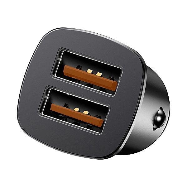 Baseus Square inteligentna ładowarka samochodowa 2x Usb Qc3.0 Quick Ch