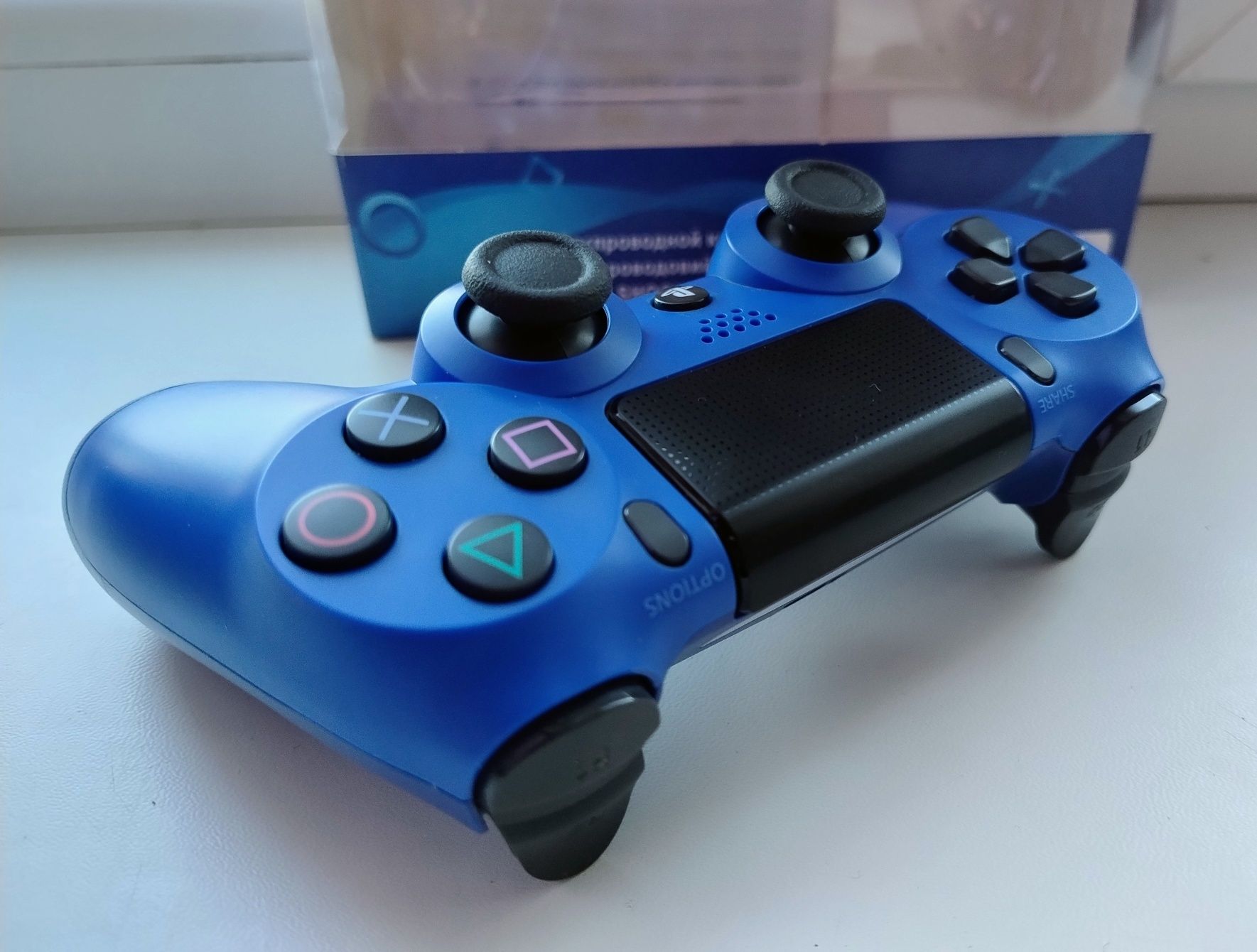 Джойстик для PS4, Wave Blue (оригинал)