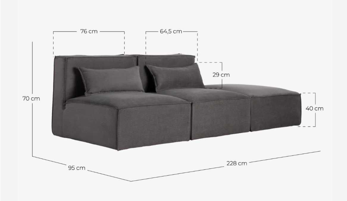 Modular Sofa / Sofá Modular – Couch Like New / Como Novo
