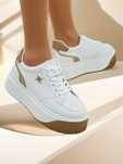 2 KOLORY 36 37 38 sneakersy 39 40 41 na platformie dwukolorowe wiązane