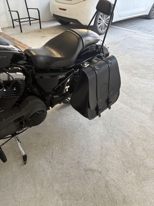 Mala em cabedal para Harley Davidson