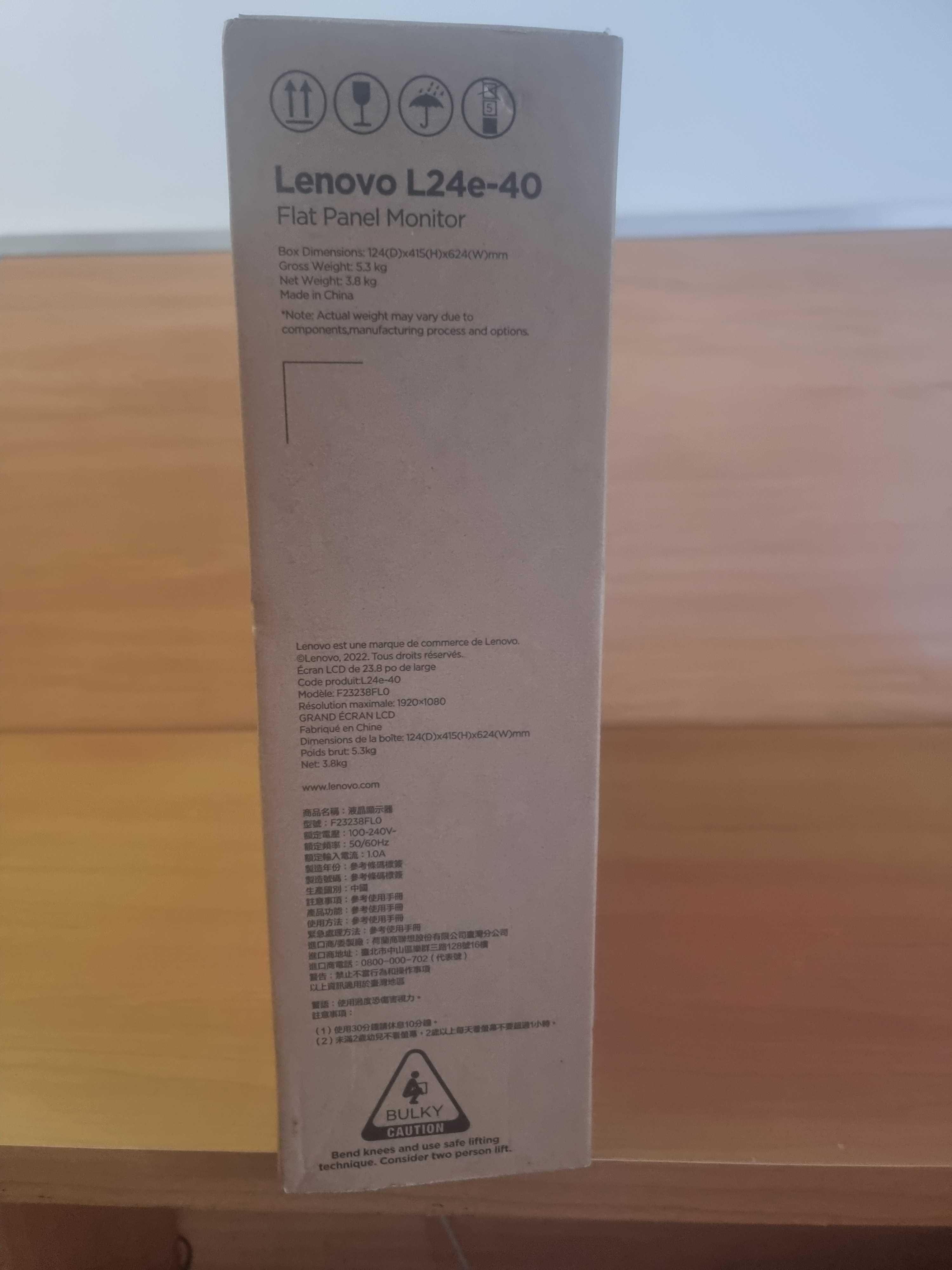 Monitor Lenovo L24e-40 (Novo)