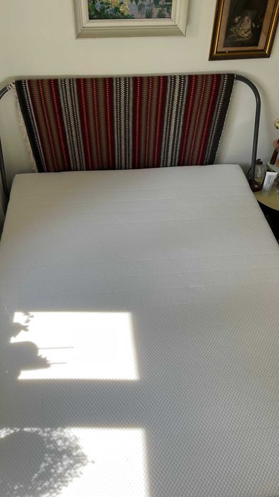 iKEA AKREHAMN materac piankowy - memory, twardy, biały, 160x200 cm
