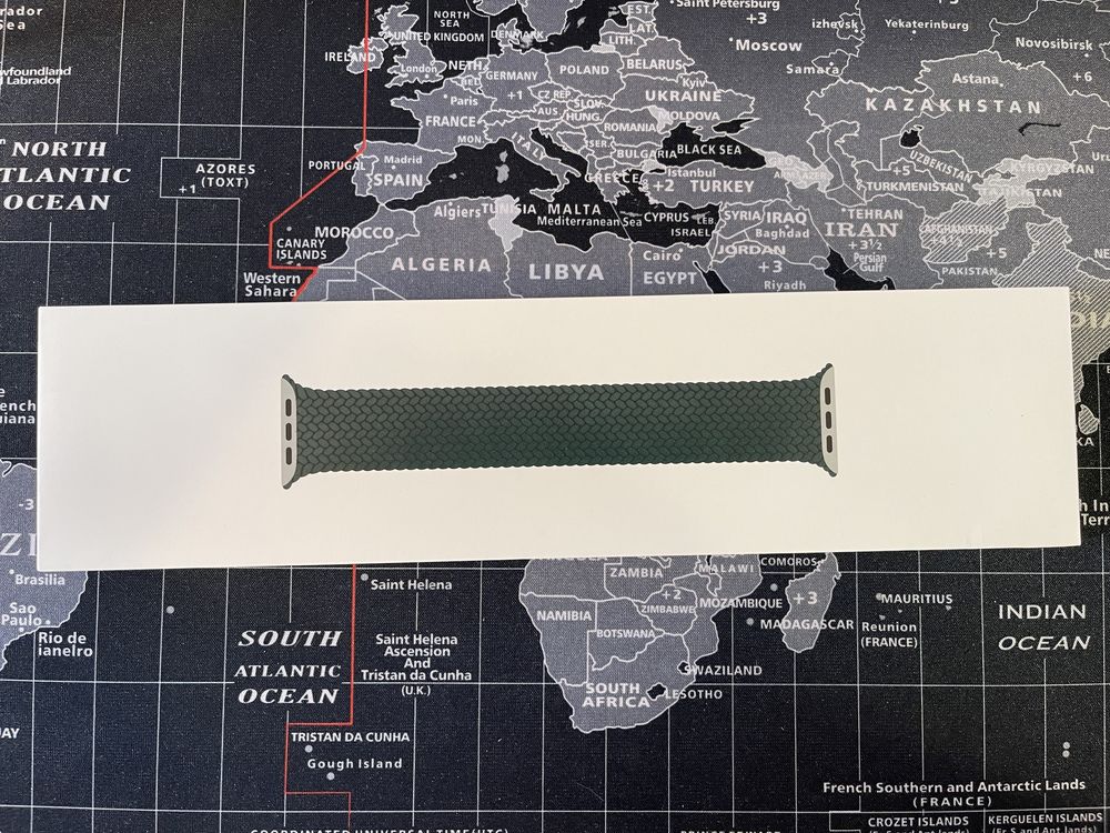 Apple Watch Bracelete Solo Entrançada Verde Tropical - 45mm/Tamanho 3