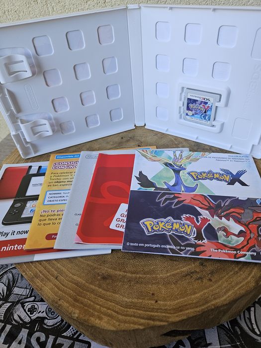 Pokémon Y Nintendo 3DS com manuais