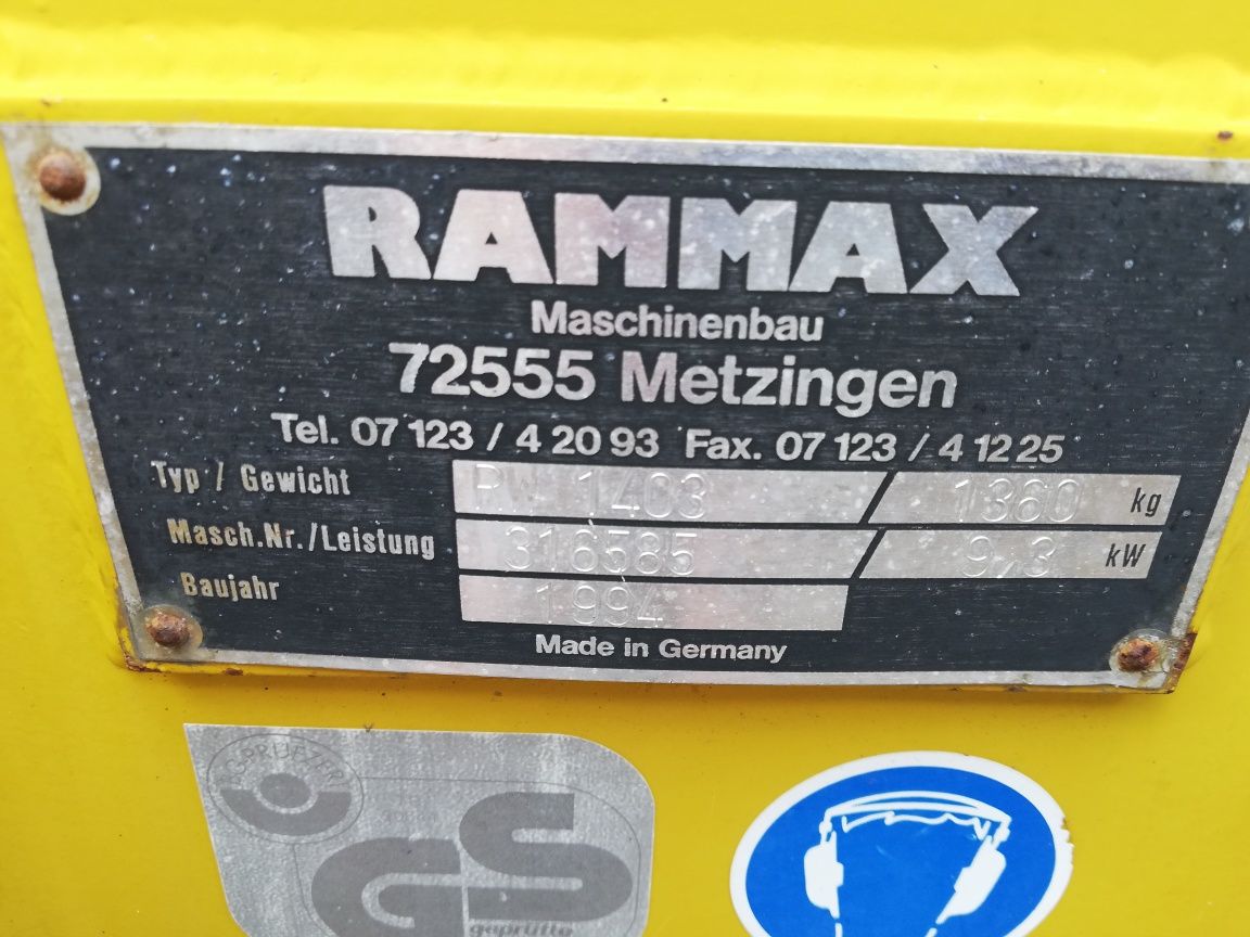 Walec Okołkowany Rammax RW 1403