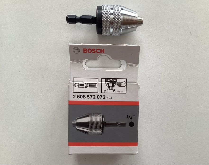 Uchwyt zaciskowy wiertarski Bosch na Hex 1/4 do zakrętarek