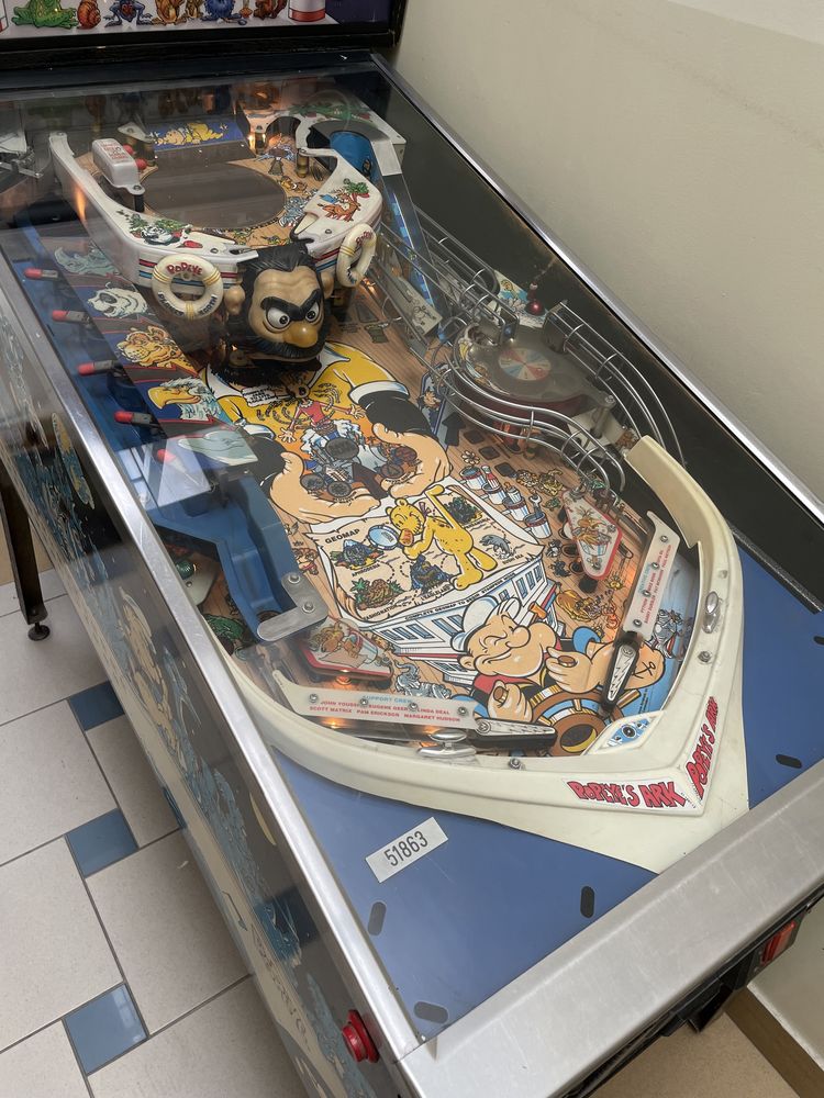 Fliper Pinball Bally Midway Popeye