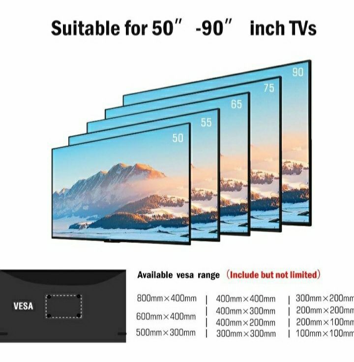 Uchwyt stojak do telewizora 50-90" 109 cm 50 kg extra strong