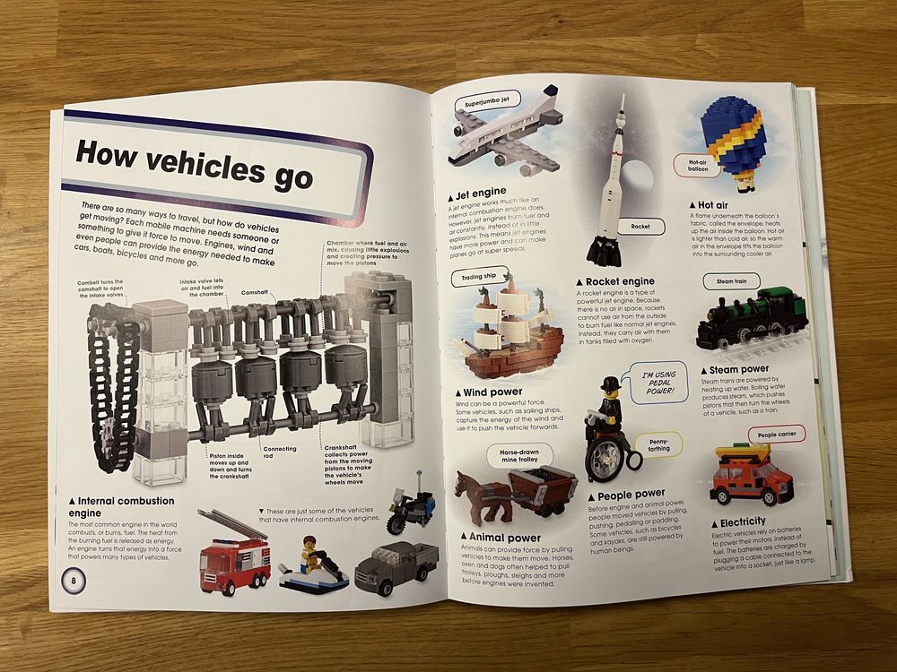 Książka Lego Amazing Vehicles z klockami