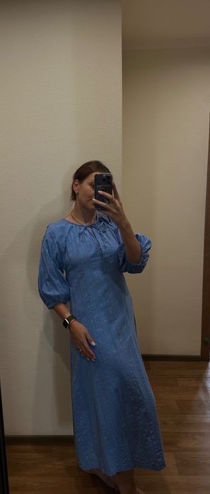 Сукня довга блакитна