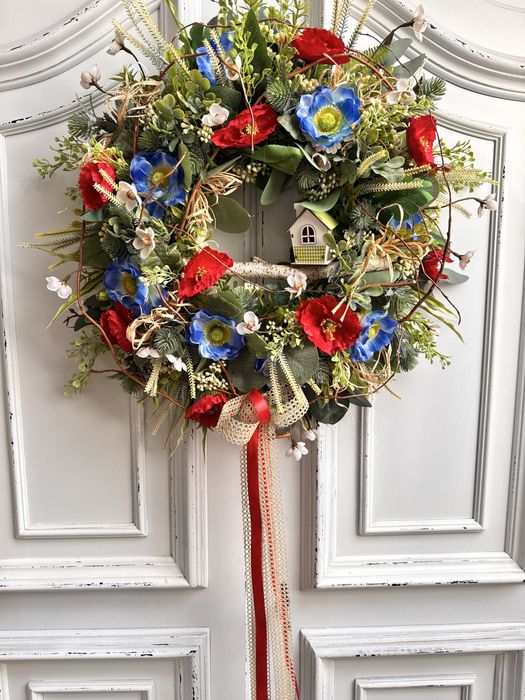 Duży Sielski wianek z makami