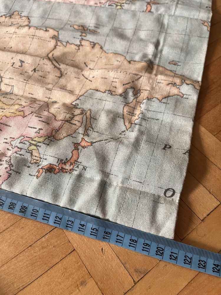 Roleta rzymska 120 x 150 cm 1,2 x 1,5m mapa świata