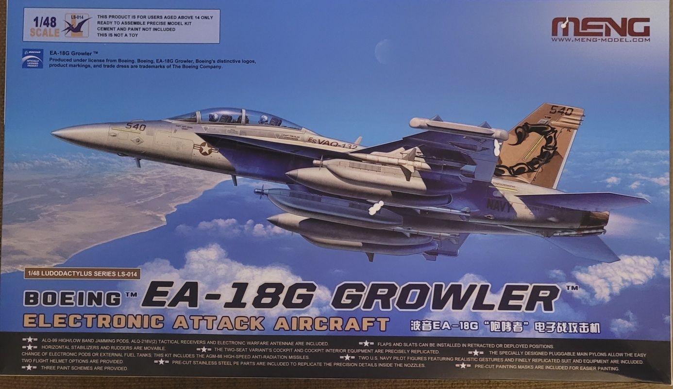 Meng 1:48 EA-18G Growler kit modelismo