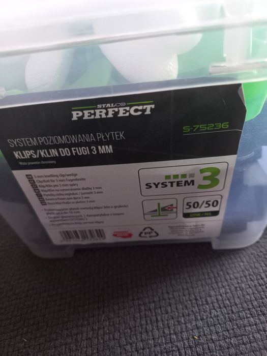System poziomowania klips+klin nr 3 Stalco Perfect
System poziomowania