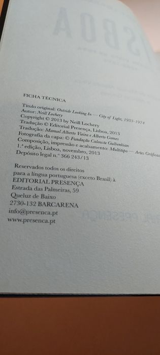 Lisboa, A Cidade Vista de Fora - Neill Lochery