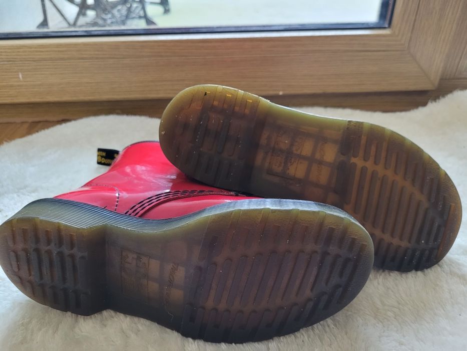 Dr Martens, martensy, czerwone glany rozmiar 36, skóra