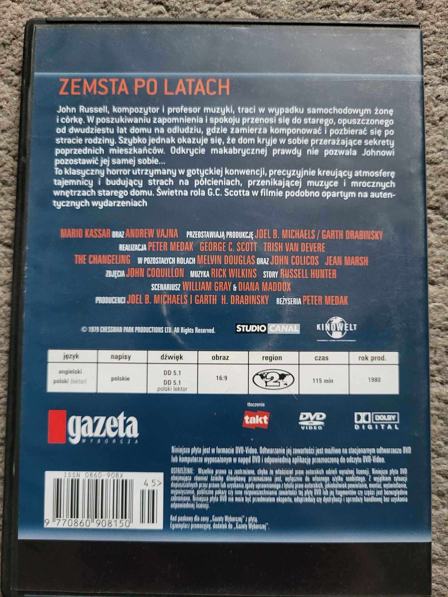 Film na Dvd Zemsta po latach G. Scott i T. Devere