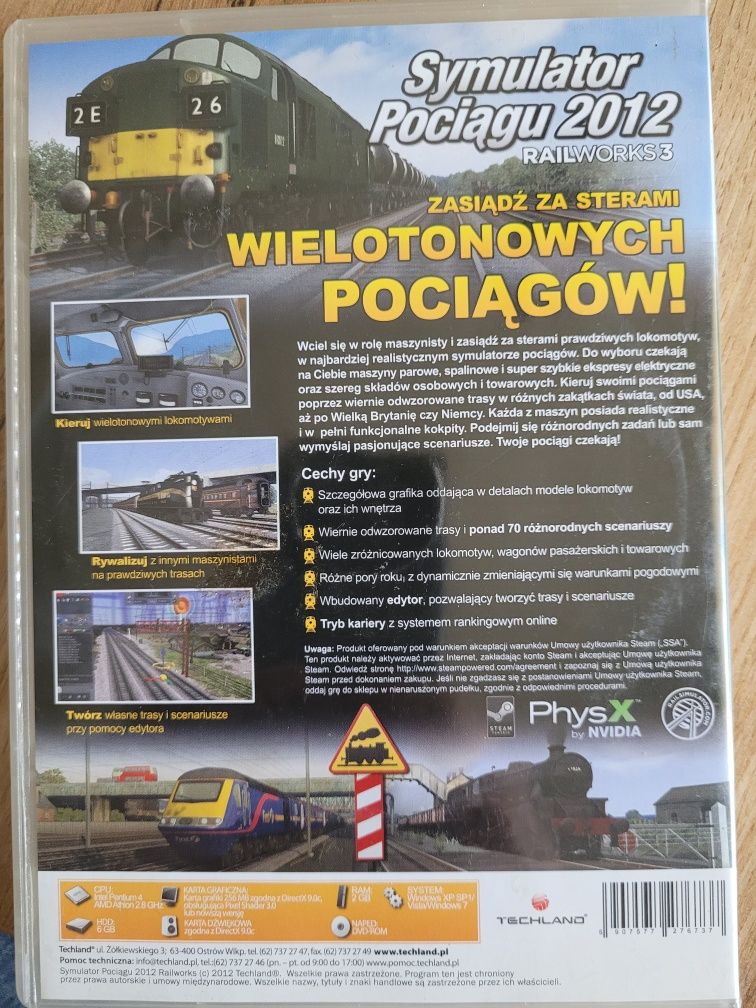 Gra PC.  Symulator pociągu.