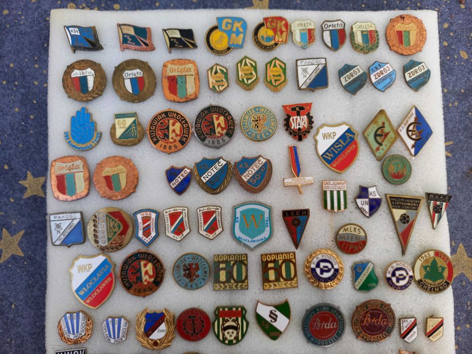 Odznaki, piny klubów z województwa kujawsko-pomorskiego