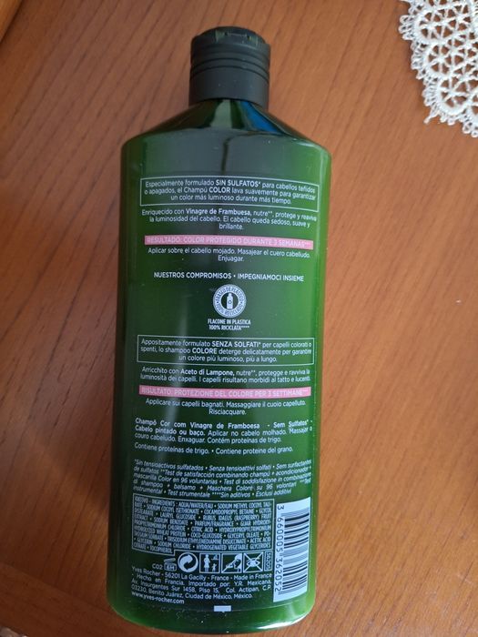 Conjunto Cor da YVES ROCHER com Vinagre de Framboesa