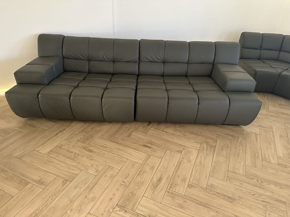 Naroznik Modułowy Sofa Kanapa do salonu duza 100% Skóra naturalna