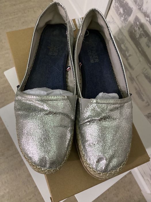 Жіночі еспадрилі Tommi Hilfiger колір срібло