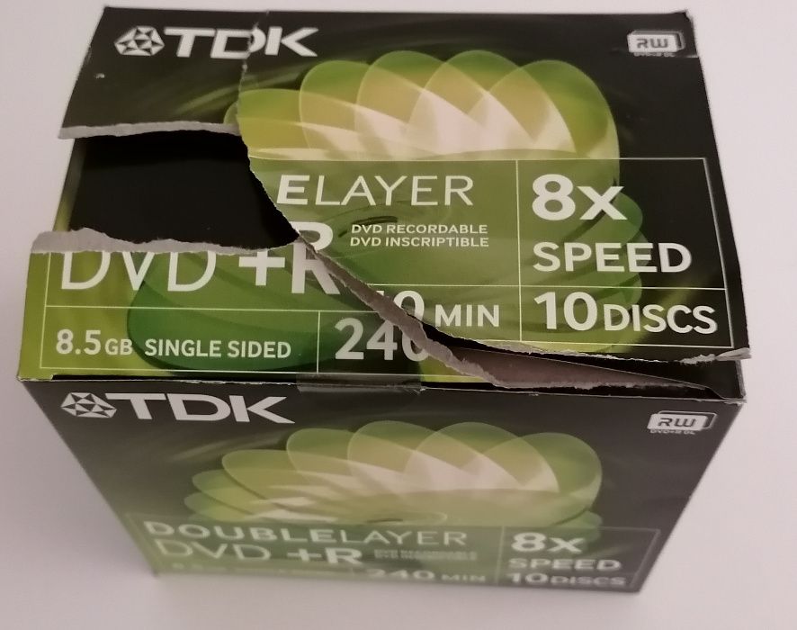 DVDs Dual Layer 8.5 gb (10 un novos)