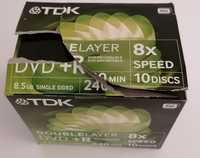 DVDs Dual Layer 8.5 gb (10 un novos)